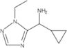 α-Cyclopropyl-1-ethyl-1H-1,2,4-triazole-5-methanamine