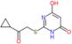 2-[(2-cyclopropyl-2-oxoethyl)sulfanyl]-6-hydroxypyrimidin-4(3H)-one