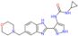 1-cyclopropyl-3-[3-[5-(morpholinomethyl)-1H-benzimidazol-2-yl]-1H-pyrazol-4-yl]urea