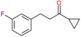 1-cyclopropyl-3-(3-fluorophenyl)propan-1-one