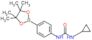 1-cyclopropyl-3-[4-(4,4,5,5-tetramethyl-1,3,2-dioxaborolan-2-yl)phenyl]urea