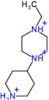 1-ethyl-4-piperidinium-4-ylpiperazinediium