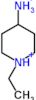 4-ammonio-1-ethylpiperidinium