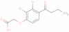 2-[2,3-Dichloro-4-(1-oxobutyl)phenoxy]acetic acid