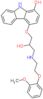 4-(2-hydroxy-3-{[2-(2-methoxyphenoxy)ethyl]amino}propoxy)-9H-carbazol-1-ol