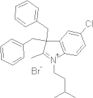 1-Isoamyl-2-methyl-3,3-dibenzyl-5-chloroindolium bromide