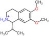 (1R)-6,7-dimetoxi-1-(1-metiletil)-1,2,3,4-tetraidroisoquinolínio