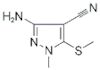 3-AMINO-1-METHYL-5-(METHYLTHIO)-1H-PYRAZOLE-4-CARBONITRILE