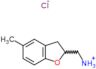 (5-methyl-2,3-dihydro-1-benzofuran-2-yl)methanaminium chloride