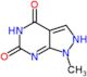 1-methyl-1H-pyrazolo[3,4-d]pyrimidine-4,6(2H,5H)-dione