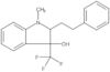 2,3-Dihydro-1-methyl-2-(2-phenylethyl)-3-(trifluoromethyl)-1H-indol-3-ol