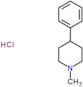 1-methyl-4-phenylpiperidine hydrochloride (1:1)