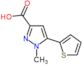 1-methyl-5-thiophen-2-yl-1H-pyrazole-3-carboxylic acid