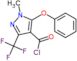 1-methyl-5-phenoxy-3-(trifluoromethyl)pyrazole-4-carbonyl chloride