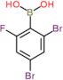 (2,4-dibromo-6-fluorophenyl)boronic acid