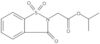 1,2-Benzisothiazole-2(3H)-acetic acid, 3-oxo-, 1-methylethyl ester, 1,1-dioxide