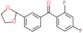 (2,4-difluorophenyl)-[3-(1,3-dioxolan-2-yl)phenyl]methanone