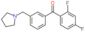 (2,4-difluorophenyl)-[3-(pyrrolidin-1-ylmethyl)phenyl]methanone