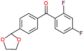 (2,4-difluorophenyl)-[4-(1,3-dioxolan-2-yl)phenyl]methanone