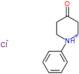 4-oxo-1-phenylpiperidinium chloride