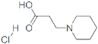 1-Piperidinepropanoic acid, hydrochloride (1:1)