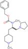 Carbamic acid, methyl[1-[(1-methyl-4-piperidinyl)methyl]-2-(1-pyrrolidinyl)ethyl]-, phenylmethyl e…