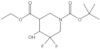 1-(1,1-Dimethylethyl) 3-ethyl 5,5-difluoro-4-hydroxy-1,3-piperidinedicarboxylate