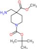 1-(1,1-Dimethylethyl) 4-methyl 4-(aminomethyl)-1,4-piperidinedicarboxylate