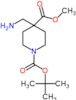 O1-tert-butyl O4-methyl 4-(aminomethyl)piperidine-1,4-dicarboxylate