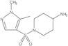 1-[(1,5-Dimethyl-1H-pyrazol-4-yl)sulfonyl]-4-piperidinamine