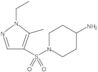 1-[(1-Ethyl-5-methyl-1H-pyrazol-4-yl)sulfonyl]-4-piperidinamine