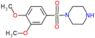 1-[(3,4-dimethoxyphenyl)sulfonyl]piperazine