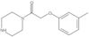 2-(3-Methylphenoxy)-1-(1-piperazinyl)ethanone