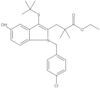 Ethyl 1-[(4-chlorophenyl)methyl]-3-[(1,1-dimethylethyl)thio]-5-hydroxy-α,α-dimethyl-1H-indole-2-pr…