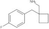 1-[(4-Fluorophenyl)methyl]cyclobutanemethanamine