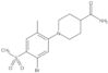 1-[5-Bromo-2-methyl-4-(methylsulfonyl)phenyl]-4-piperidinecarboxamide