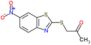 1-[(6-nitro-1,3-benzothiazol-2-yl)sulfanyl]propan-2-one