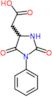 (2,5-dioxo-1-phenylimidazolidin-4-yl)acetic acid