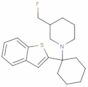 3-fluoromethyl-1-(1-(2-benzothienyl)cyclohexyl)piperidine