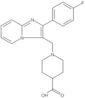 1-[[2-(4-Fluorophenyl)imidazo[1,2-a]pyridin-3-yl]methyl]-4-piperidinecarboxylic acid