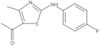 1-[2-[(4-Fluorophenyl)amino]-4-methyl-5-thiazolyl]ethanone