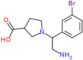 1-[2-Amino-1-(3-bromophenyl)ethyl]-3-pyrrolidinecarboxylic acid