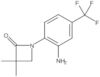 1-[2-Amino-4-(trifluoromethyl)phenyl]-3,3-dimethyl-2-azetidinone