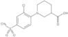 1-[2-Chloro-4-(methylsulfonyl)phenyl]-3-piperidinecarboxylic acid