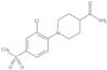 1-[2-Chloro-4-(methylsulfonyl)phenyl]-4-piperidinecarboxamide