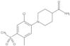 1-[2-Chloro-5-methyl-4-(methylsulfonyl)phenyl]-4-piperidinecarboxamide