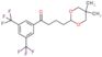 1-[3,5-bis(trifluoromethyl)phenyl]-4-(5,5-dimethyl-1,3-dioxan-2-yl)butan-1-one