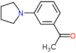 1-(3-pyrrolidin-1-ylphenyl)ethanone