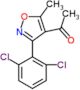 1-[3-(2,6-dichlorophenyl)-5-methylisoxazol-4-yl]ethanone