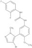 1-(3-(4-bromo-1-methyl-1H-pyrazol-5-yl)-4-methoxyphenyl)-3-(2,4-difluorophenyl)urea